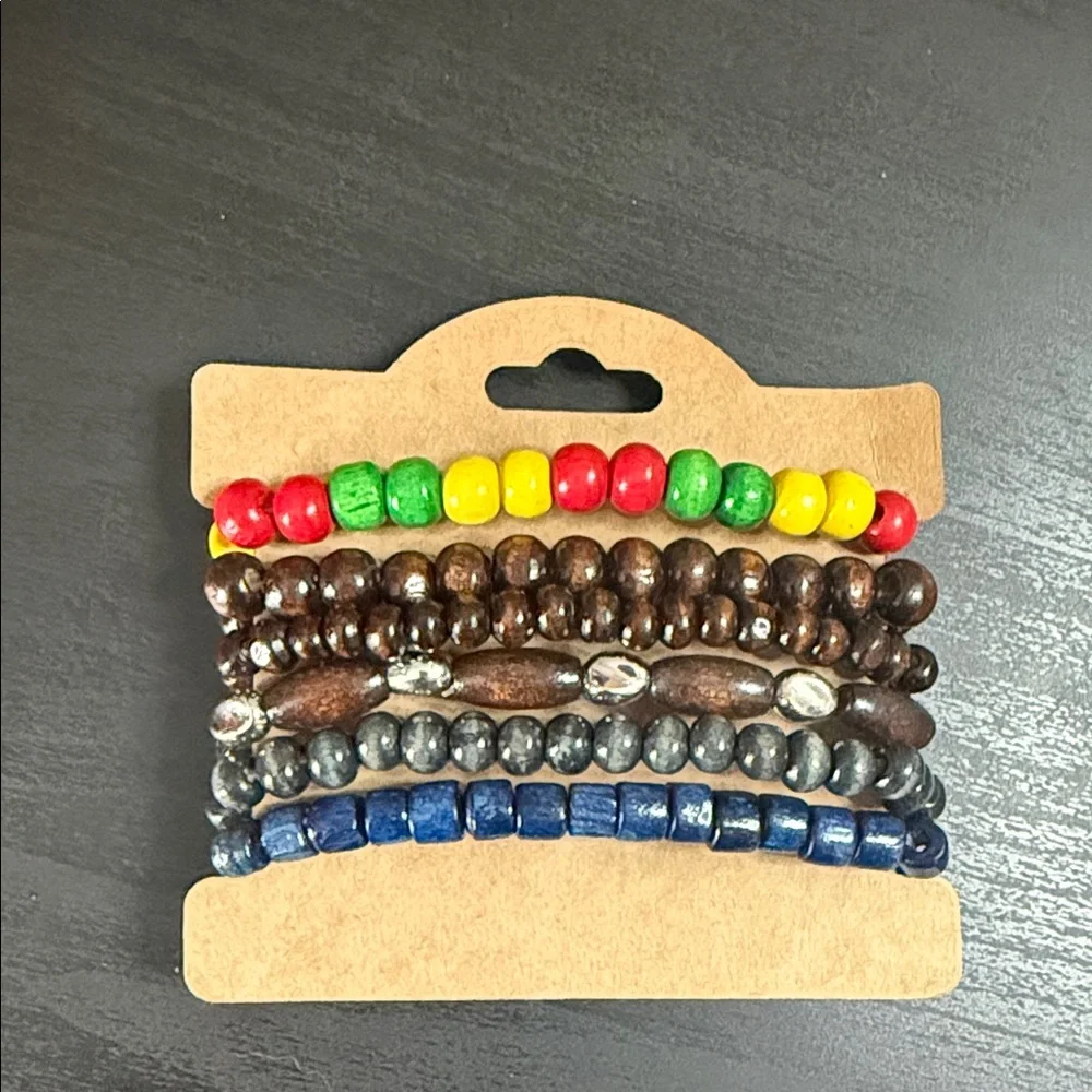 Colorful Beaded Bracelet Set - Picture 2 of 2